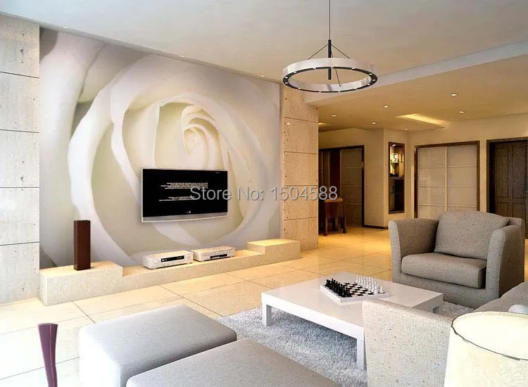 Классические белые розы фото обои для гостиной спальни свадебный фон с домами стены Уютный домашний Декор 3D Фреска Papel де Parede Sala
