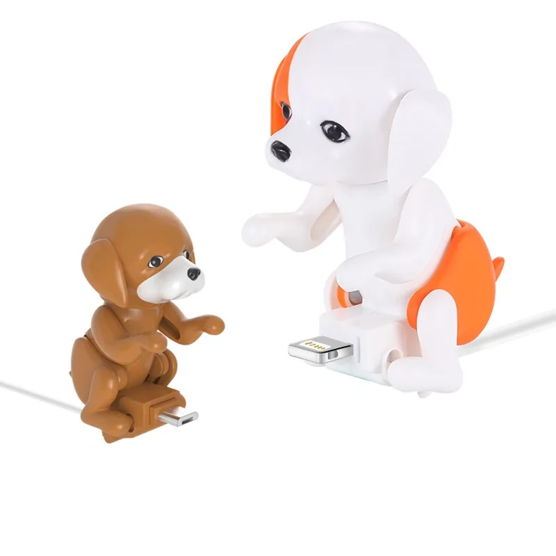 

Creative Cute Humping Moving Dog Data Line Smartphone Cable Charger 1M Charging Line Cell Phone Accessories