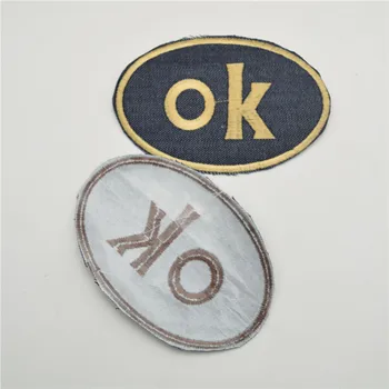 

20pcs OK design Embroidered Applique sew-on and iron-on Patches For DIY craft sewing