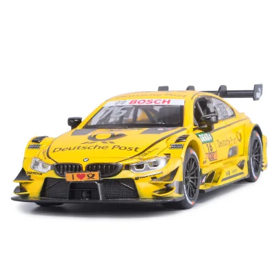 M4 ралли гоночный сплав модель автомобиля 1:32 M4 DTM гоночная команда живопись оттягивающая Реплика со звуком и светильник литая под давлением Модель автомобиля игрушки - Цвет: 16