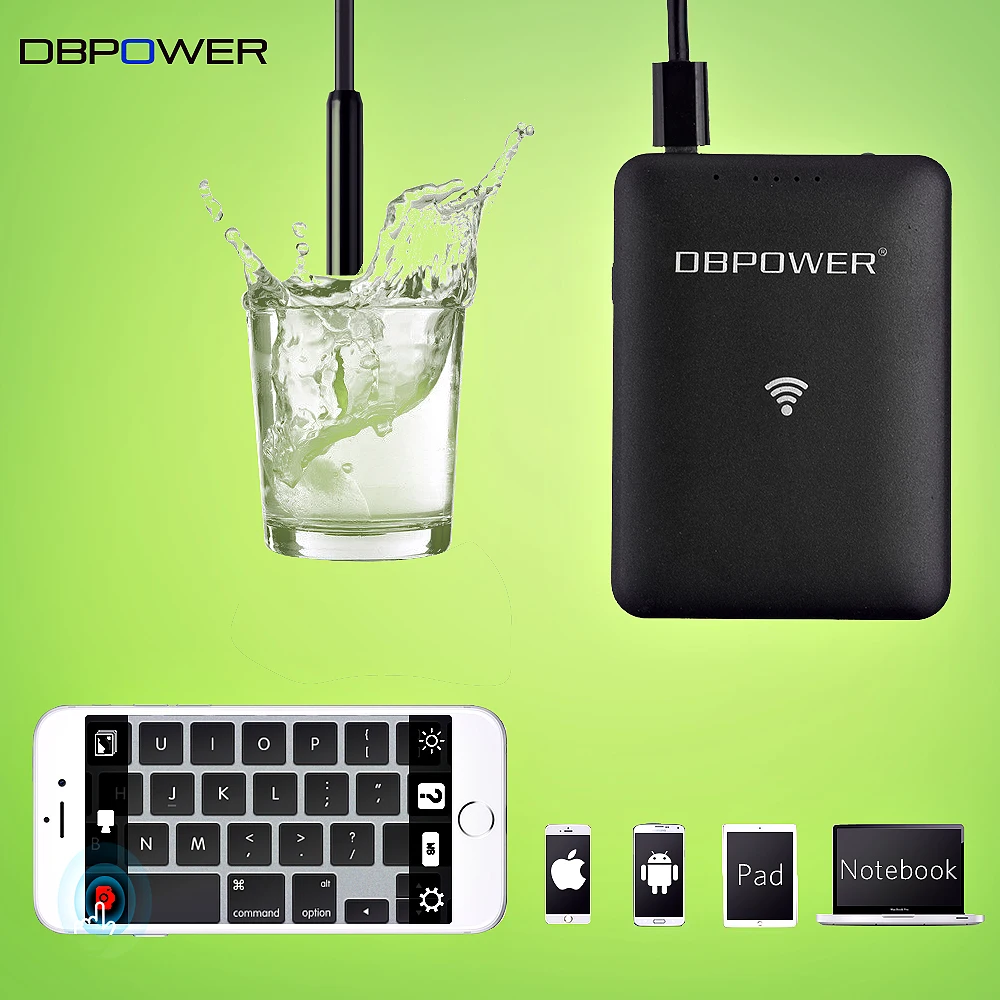 imágenes para DBPOWER Endoscopio Inalámbrica con WIFI Caja 7mm 1/3/5/10/15/20 M 480 P Cámara Impermeable Inspección de La Serpiente del USB para IOS/Android Teléfono imágenes para DBPOWER Endoscopio Inalámbrica con WIFI Caja 7mm 1/3/5/10/15/20 M 480 P Cámara Impermeable Inspección de La Serpiente del USB para IOS/Android Teléfono