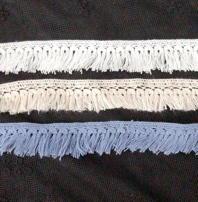 

5 Yards Cotton Tassel Lace Dangling Fringe Lace Trims For DIY Sewing Craft Handmade Materials Children's Clothing Accesory