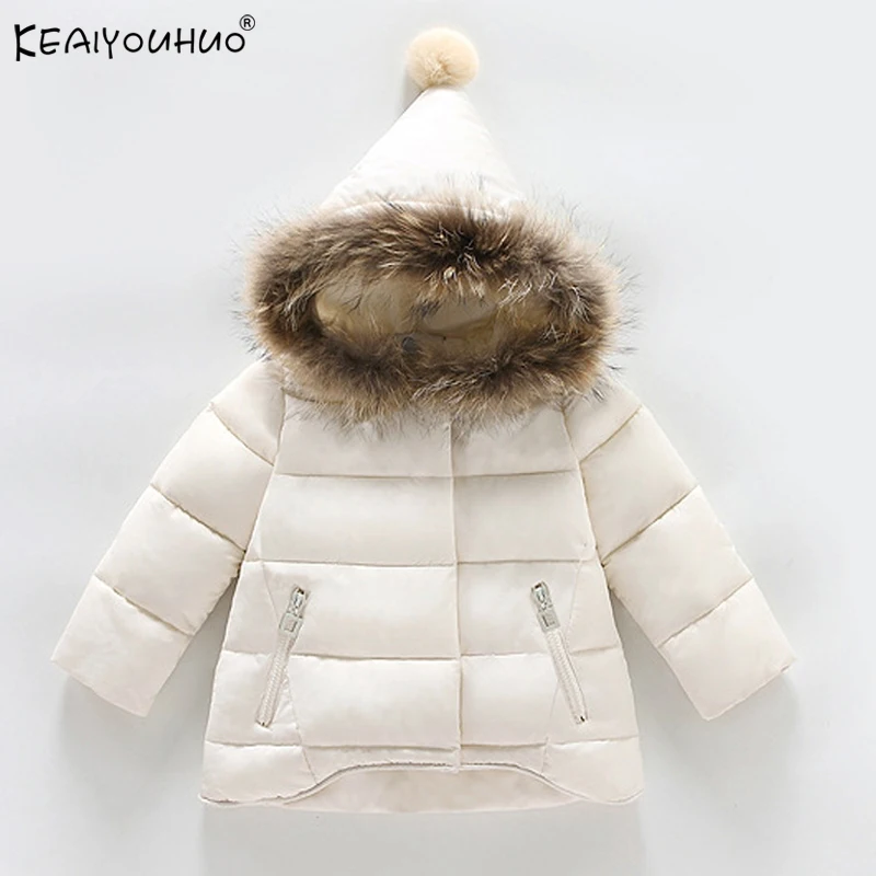 

New Baby Girls Jackets Children Clothes 2018 Autumn Winter Coats For Girls Down Jackets Baby Boy Coat Kids Hooded Warm Outerwear