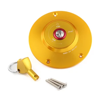 

Motorcycle Fuel Filler Cover Gas Tank Cap With Key For Honda CB600 CB900F CBR1000RR CBR600RR CBR1100 CNC Aluminum Alloy