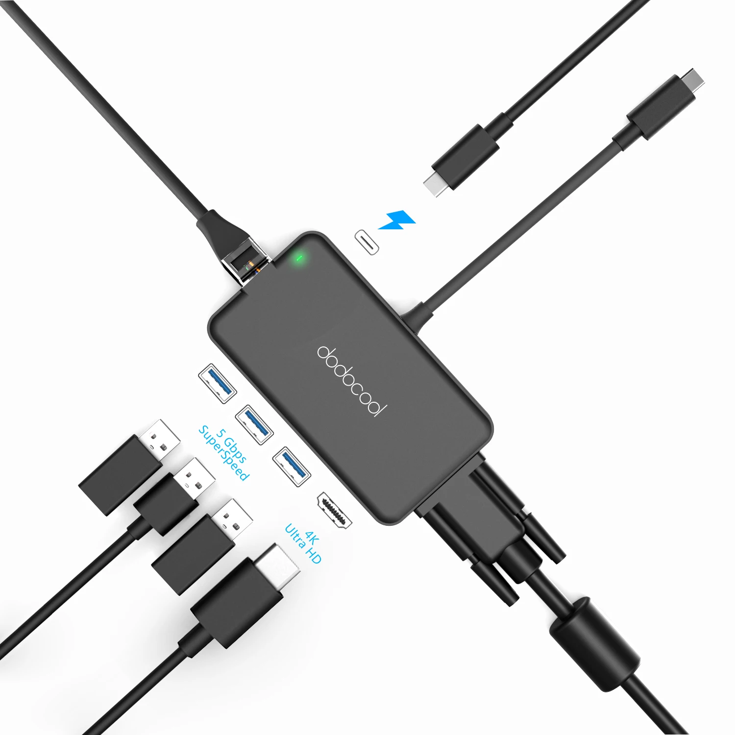 dodocool 7in1 usb hub 3.0 usb c type c hub 3.0 rj45 adapter Video HD/VGA hubs for samsung galaxy s9 macbook pro huawei p20 pro dodocool 7in1 usb hub 3.0 usb c type c hub 3.0 rj45 adapter Video HD/VGA hubs for samsung galaxy s9 macbook pro huawei p20 pro