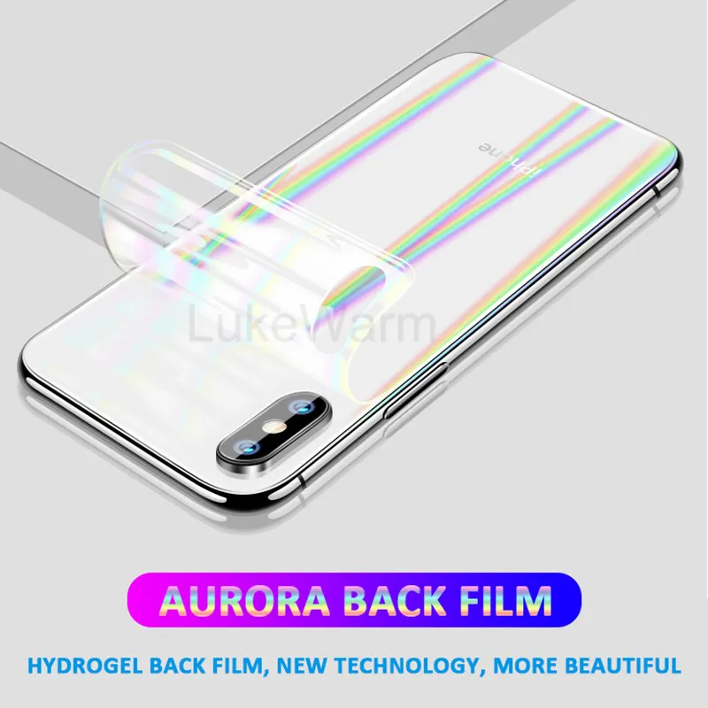 

Aurora laser Soft PET Back Film For Oneplus 6t 6 Explosion-proof Phone Back Cover for One Plus 6T 6 T Hydrogel Protection Film