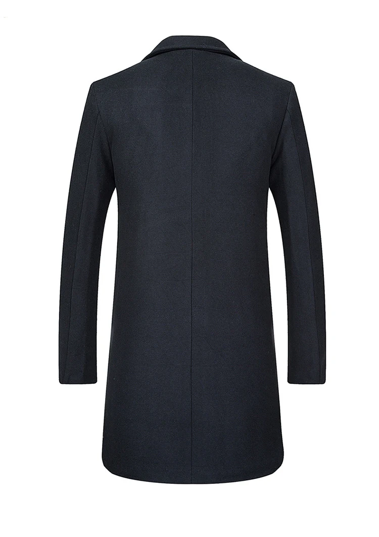 Зимние длинные тренчи для мужчин s длинные пальто двубортный Gabardina Hombre Larga тонкая шерстяная винтажная мужская куртка Steampuk R1684