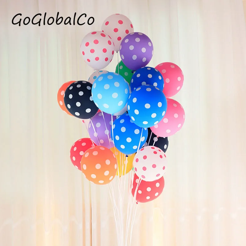 25pcs Lot Latex Balloons 12 Inch Polka Dot Balloon Wedding