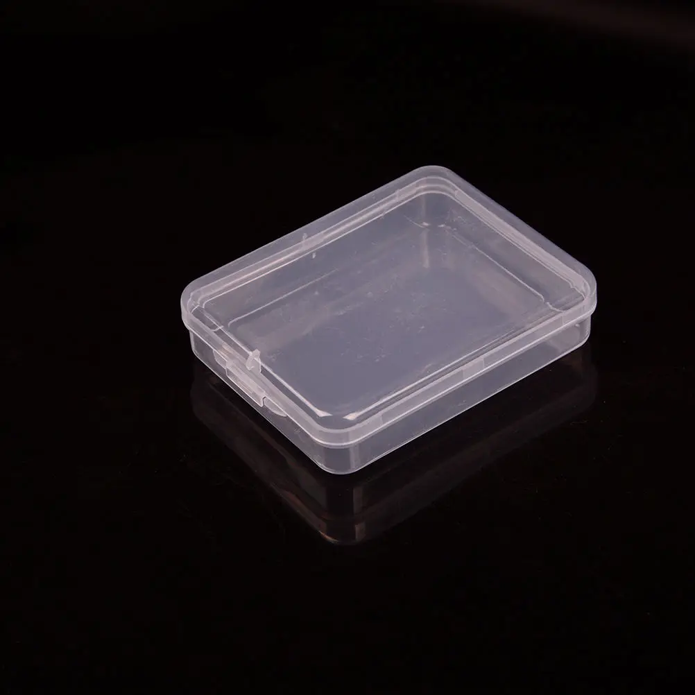 1 шт. практические Маленькая прозрачная коробка для хранения Контейнер для коллекции с крышкой прозрачный Пластик прозрачные ящики для хранения