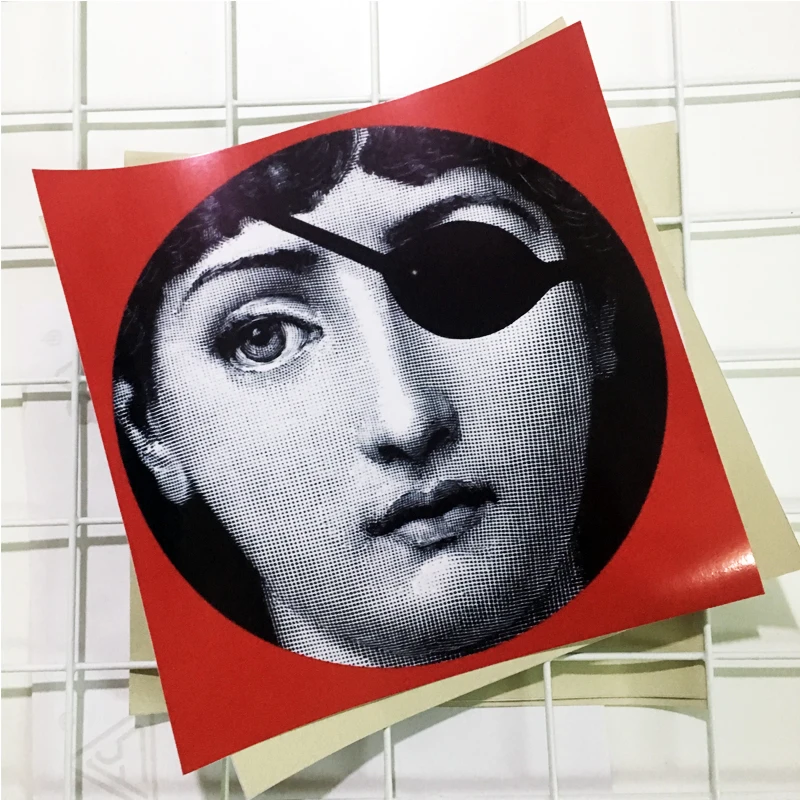 Creative European PVC tile sticker fornasetti design square Self-adhesive waterproof bathroom/kitchen wall stickers tile /wall Creative European PVC tile sticker fornasetti design square Self-adhesive waterproof bathroom/kitchen wall stickers tile /wall