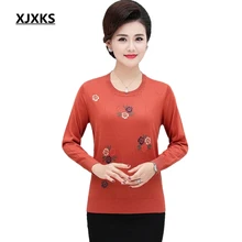 XJXKS, осенний и зимний джемпер, женские свитера, пуловер, вязаный, Pull Femme Hiver, модный, высококачественный, женский свитер