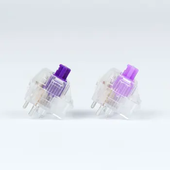 

4pcs/pack original Outemu ICE V2 keyboard switches purple switch 62g 68g transparent shell 5 pins for mechanical keyboard