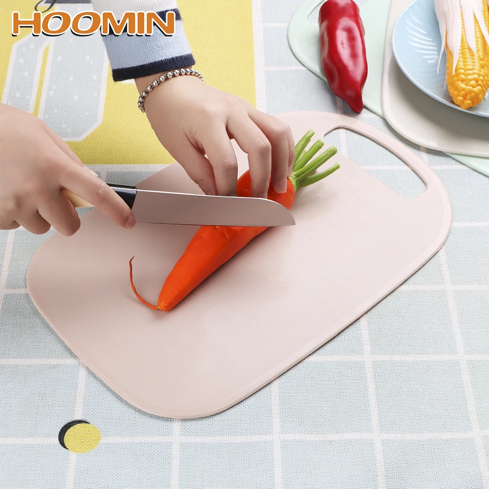 

HOOMIN 34*22cm Vegetable Meat Slice Chopping Block Non-slip Hang Hole PP Plastic Cutting Board Kitchen Cooking Gadgets Tools