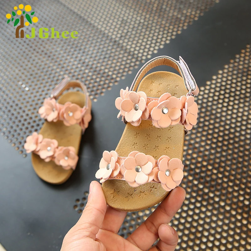 

J Ghee 2019 Fashion Hot Sale Girls Sandals Kids Summer Shoes 1-5 Years Children Beach Shoes Sandals For Little Girls Flowers