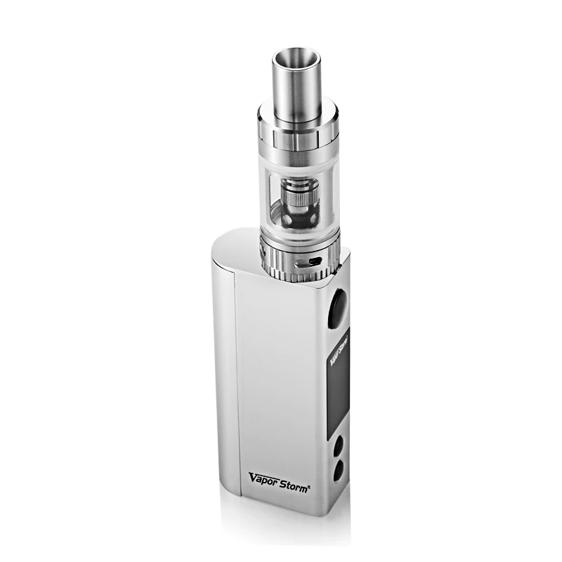 

Vapor Storm V80 TC 80W Temperature Control EC II Tank 4.5ml Box Mod Vape Electronic Cigarette Fashion E Cigarettes