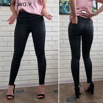 

Skinny High Waist Pants Women 2018 Causal Black Trousers Women Summer Pencil Pants Cotton Stretch Pantalon Femme Capris