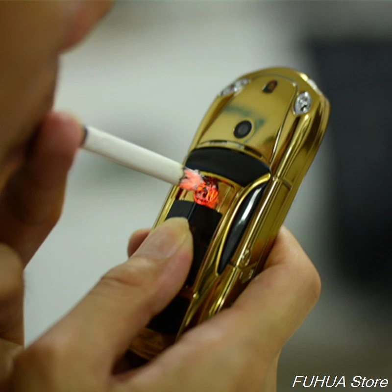 

Cute Small Bar Car Model Phone With Electronic Cigarette Lighter Y918 Dual Sim Cellphone Flashlight GPRS