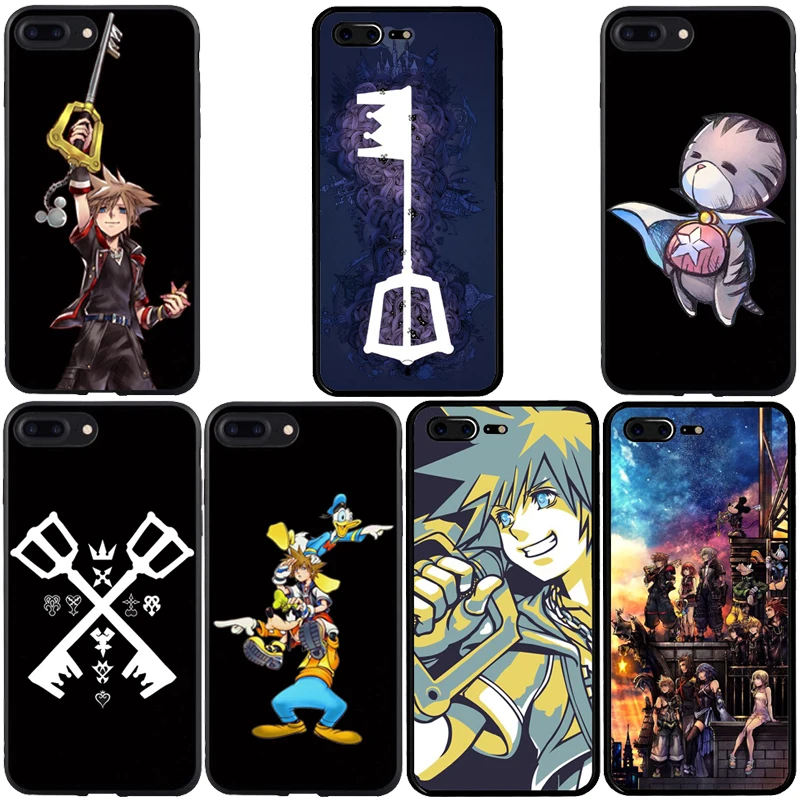 Прозрачный чехол для телефона из ТПУ с аниме Kingdom Hearts Vitrais Macio iPhone X 6 7 mais 8 5 caso Plus XR