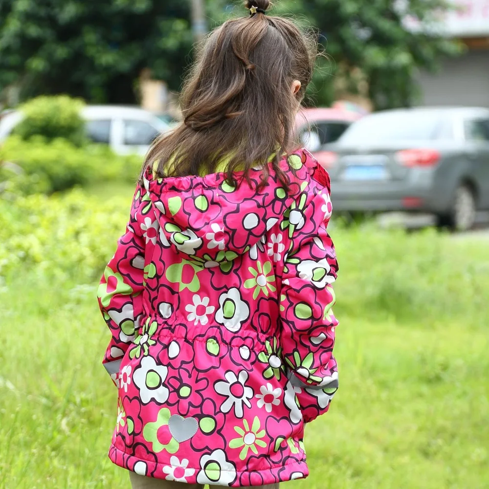 Водонепроницаемая детская одежда Куртки для девочек Детская куртка Теплые куртки из флиса с размерами с 3 до 12 лет на зиму осень весну