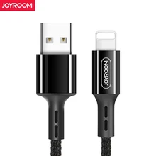 Joyroom 1 м нейлоновый usb-кабель с разъемом Lightning для iPad Air iPhone 5 5S SE 6 6s Plus 7 Plus 8 2A кабель для быстрой передачи данных для зарядного устройства iPhone
