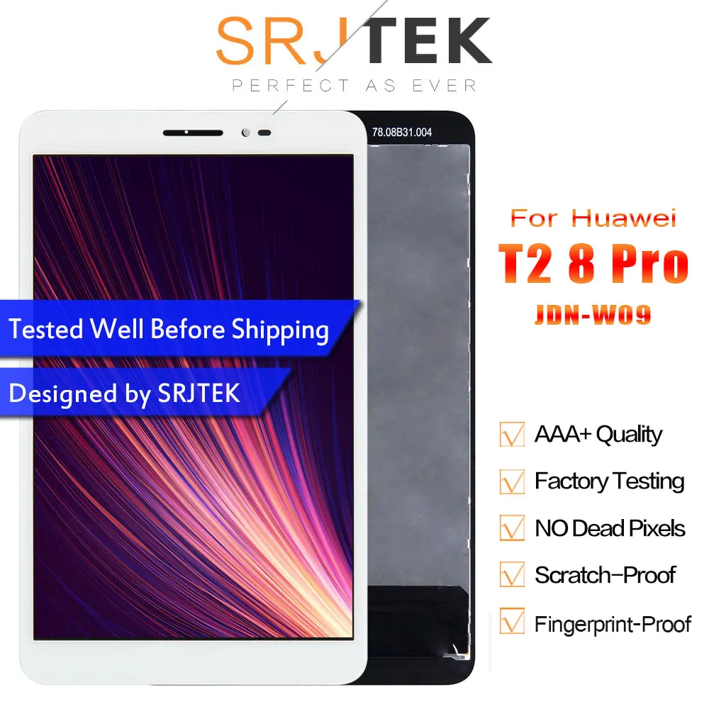 

Srjtek For Huawei Mediapad T2 8 Pro JND-AL00 JDN-W09 LCD Display With Touch Screen Panel Digitizer Assembly Replacement Parts