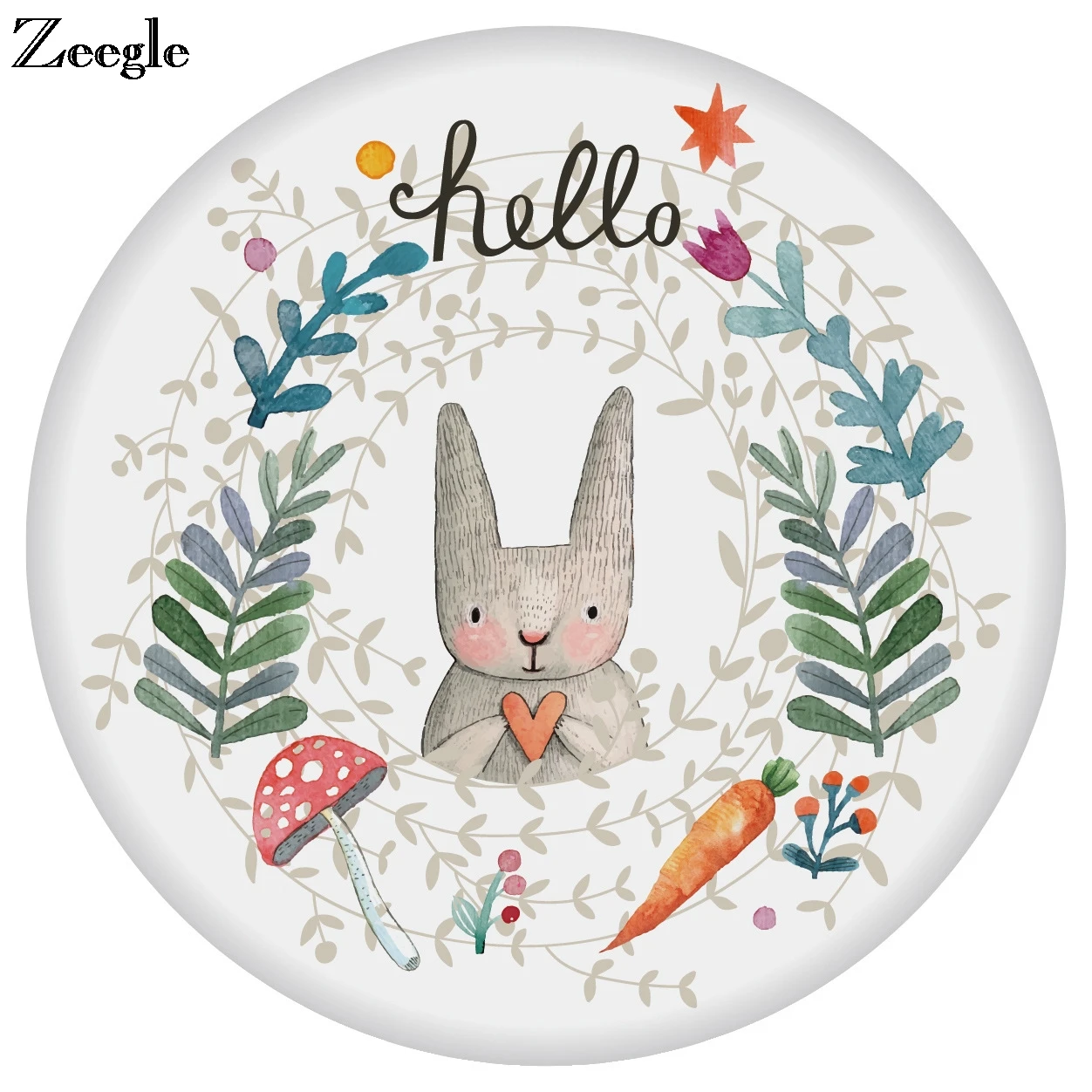 

Zeegle Diatomite Table Cup Mat Pad Cartoon Round Coffee Drink Coasters Placemat Tableware Heat Resistant Cup Mug Mats Tea Pads