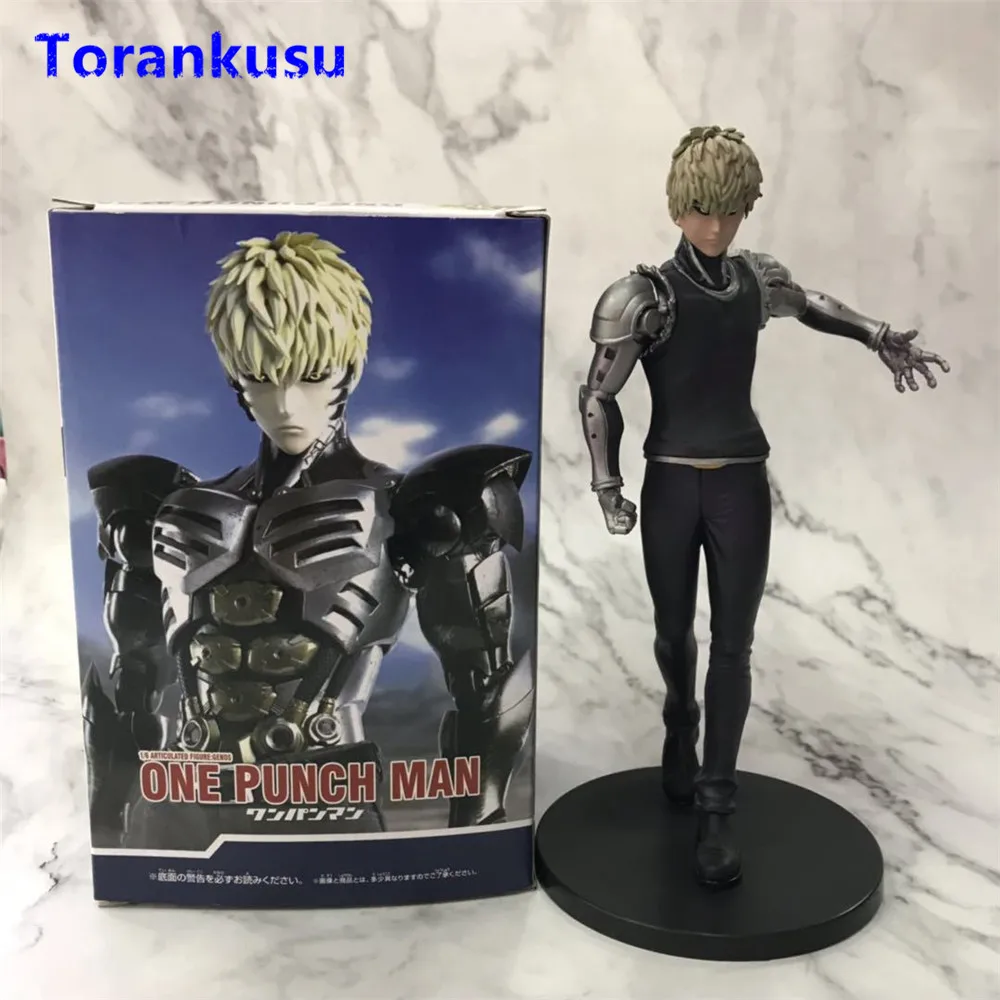 

One Punch Man Figure Genos Figura Action Figure PVC Men Gift Children Doll Kids Gift Collectible Toy Hot Toys Model XP