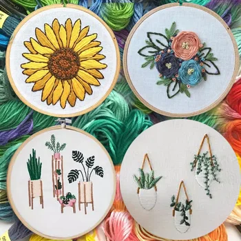 

Embroidery Diy Handmade Material Package 3D European Embroidery Novice Primary Ribbon Embroidery Simple Stereo Embroidery