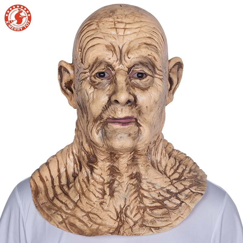 

Realistic Latex Old Man Mask Male Disguise Halloween People Fancy Dress Adult Head Mask