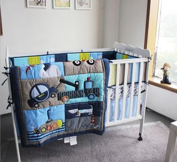 boy crib set with bumper