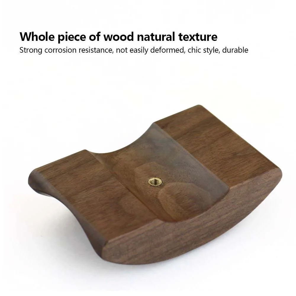 JINSERTA Universal Headphones Stand Holder Hanger Wooden Aluminum Headset Desk Display Shelf Rack for Headphone