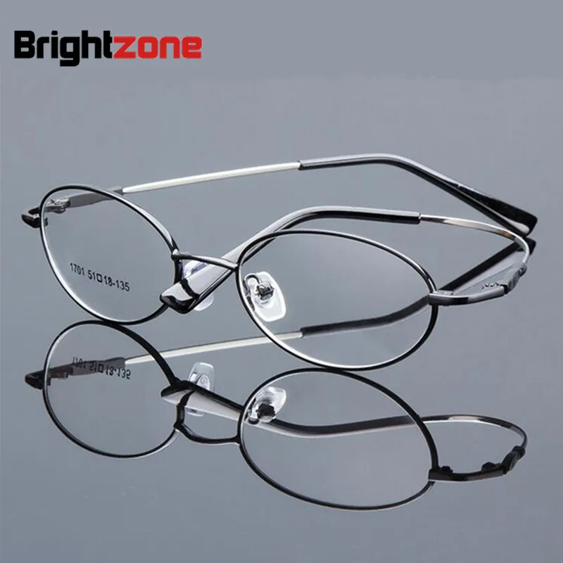 Овальная форма, металл, полное маленькое лицо, по рецепту, оптическая оправа для очков B1701 oculos de grau, очки для глаз
