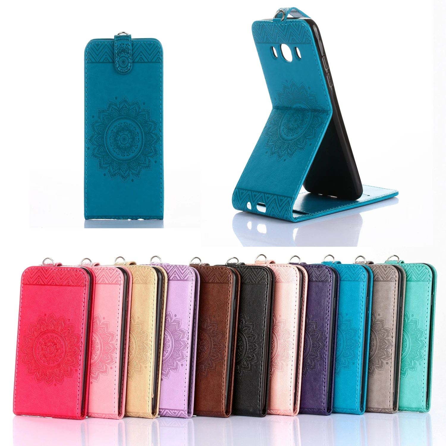 Embossed pattern Flip Case for Samsung J5 2016 J510 J510FN J510h J510MN DS Phone Leather Cover |