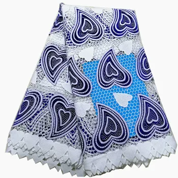 

african guipure lace fabric with stones nigerian lace fabric 2019 high quality lace velvet fabric for wedding dress 5yards