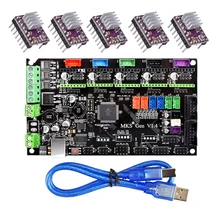 MKS Gen V1 4 3D printer control board 5PCS DRV8825 stepper motor Mega 2560 R3 motherboard