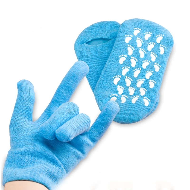 “ Suave de Silicone Meias & Luvas Hidratante Branqueamento