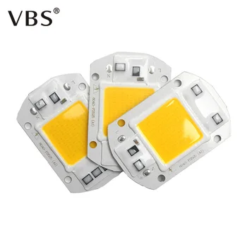 

LED COB Lamp Chip 20W 30W 50W AC 110V 220V Power Supply Smart IC DIY LED Floodlight Spotlight Bulb Cold White Warm White