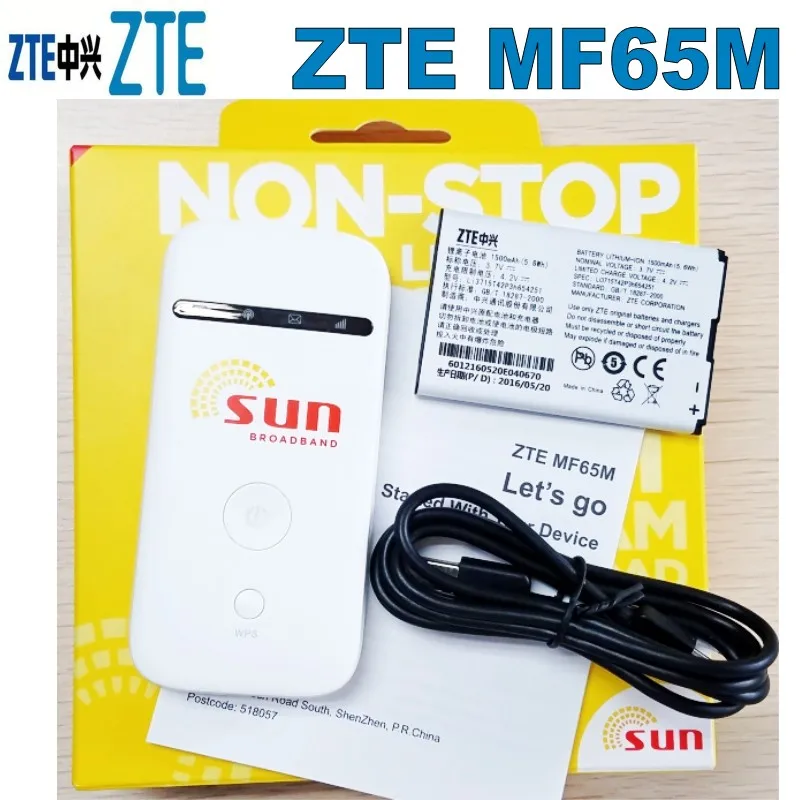 

ZTE MF65 MF65M 21.6M wifi Router HSPA+/GSM 3G Mobile Hotspot Router unlocked