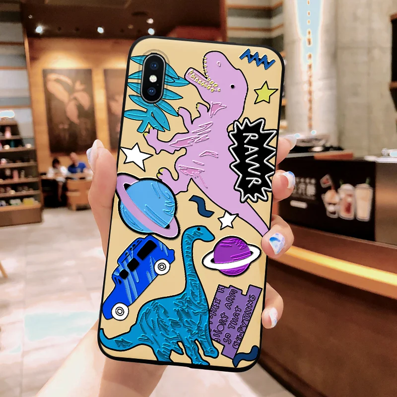 

3D Emboss Animal Case For Samsung Galaxy Note 9 S10e S8 S9 S10 A9 A6 Plus A7 2018 A3 A5 2017 2016 S7 Edge A30 A50 A40 TPU Cover