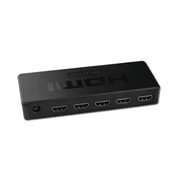 

2019 HDMI splitter 1x4 HDMI Converter 1x4 Distributer Hdmi full HD1080P support 3D with USB to DC Cable for power supply