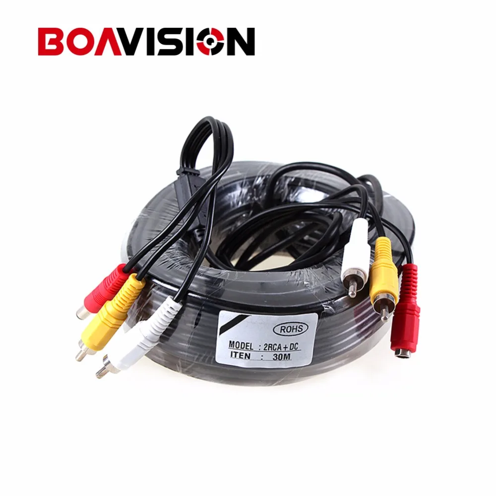 bilder für RCA kabel 100FT/30 Mt das audiokabel Video Power AV Schwarz Kabel für DVR Cctv Überwachungskamera bilder für RCA kabel 100FT/30 Mt das audiokabel Video Power AV Schwarz Kabel für DVR Cctv Überwachungskamera
