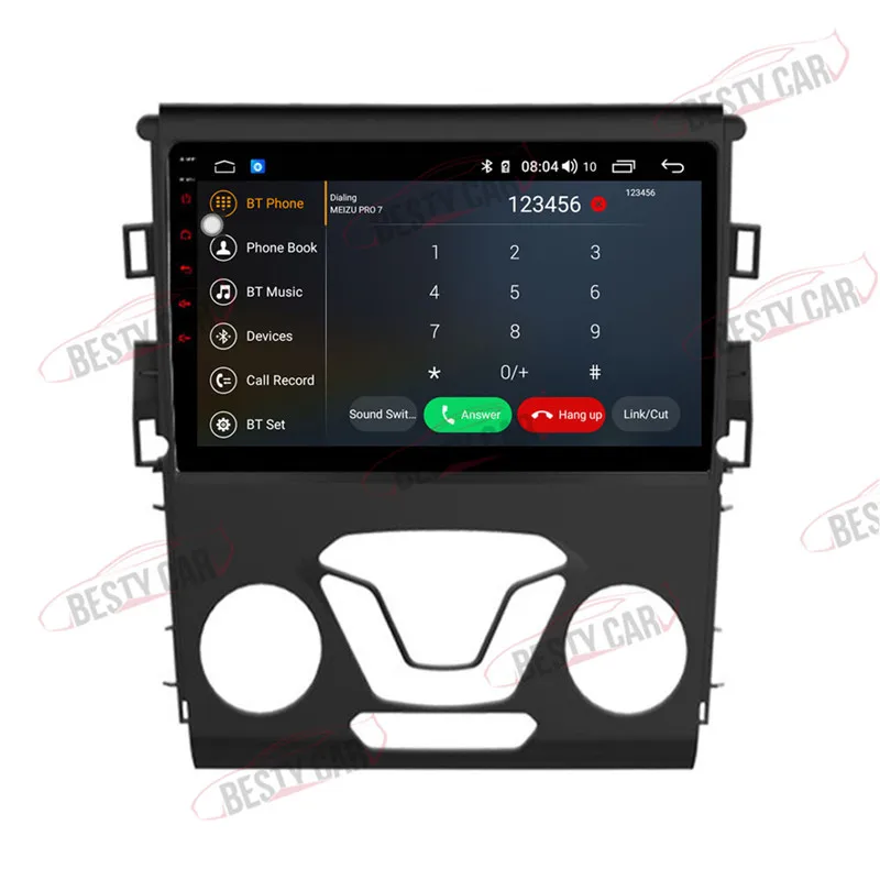Clearance 10.1" Android 8.1 Car Multimedia Player Stereo for Ford Mondeo 2013 2014 2015 2016 2017 GPS Navigation Head Unit DSP 2.5D+IPS 5