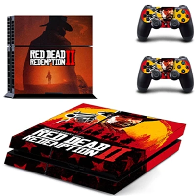 PS4 Skin Новое поступление Красные мертвые наклейки для Playstation 4 консоли контроллеры геймпад Виниловые Наклейки Обложка - Цвет: GYTM2116