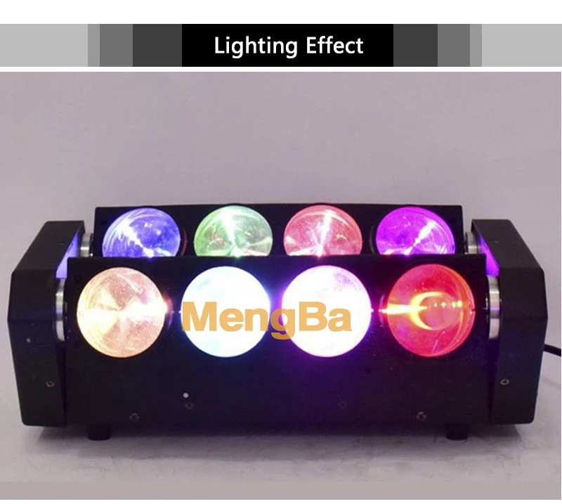 Движущиеся светодио дный головы светодиодный Паук свет 8 Вт 12 4в1 RGBW движущиеся светодио дный головы светодиодный сценический свет быстрая