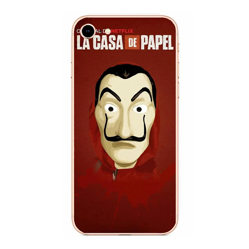Чехол для телевизора в Испании La Casa de papel Мягкий Силиконовый ТПУ чехол телефона