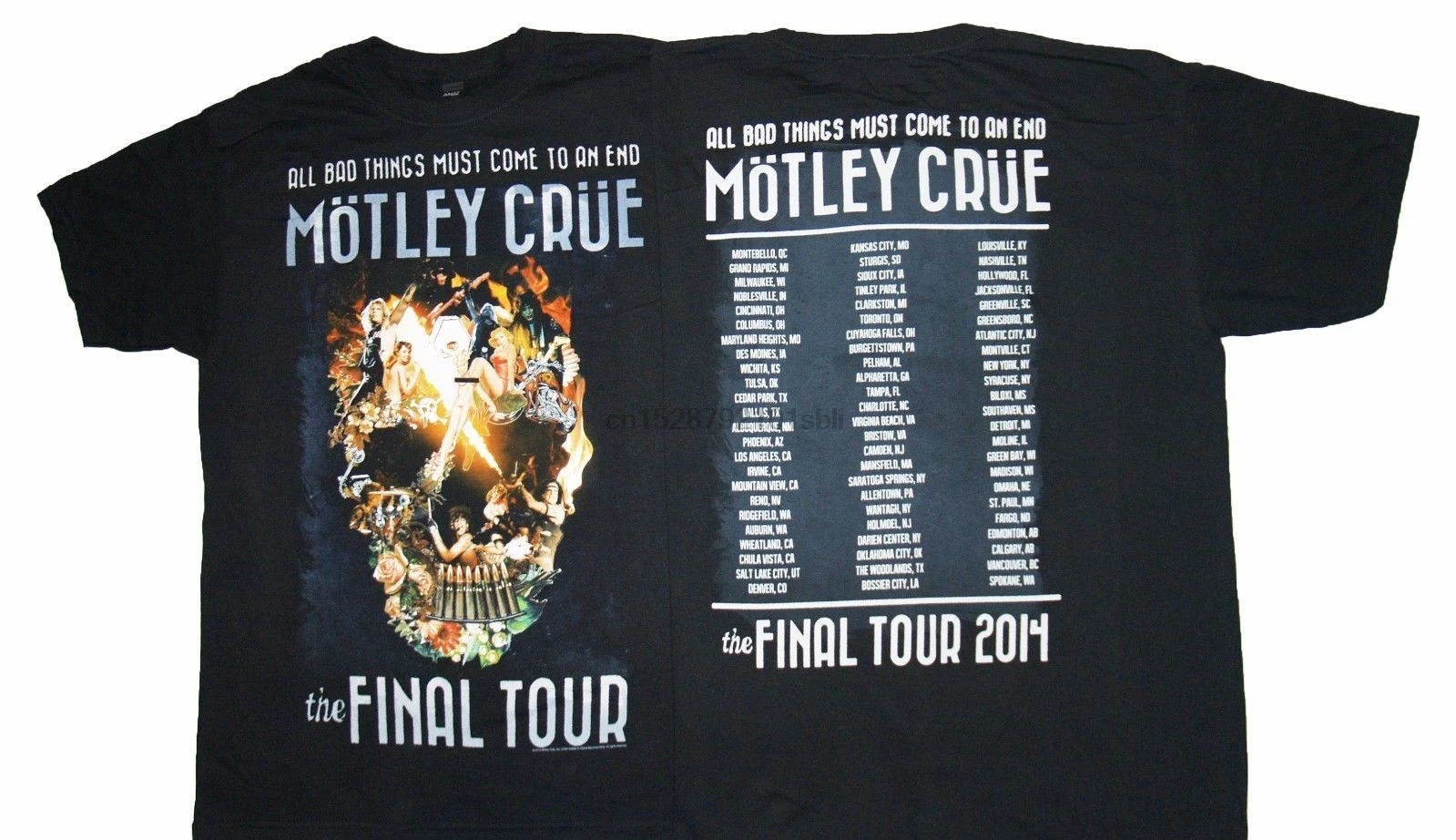 

MOTLEY CRUE Final Tour Collage men t shirt