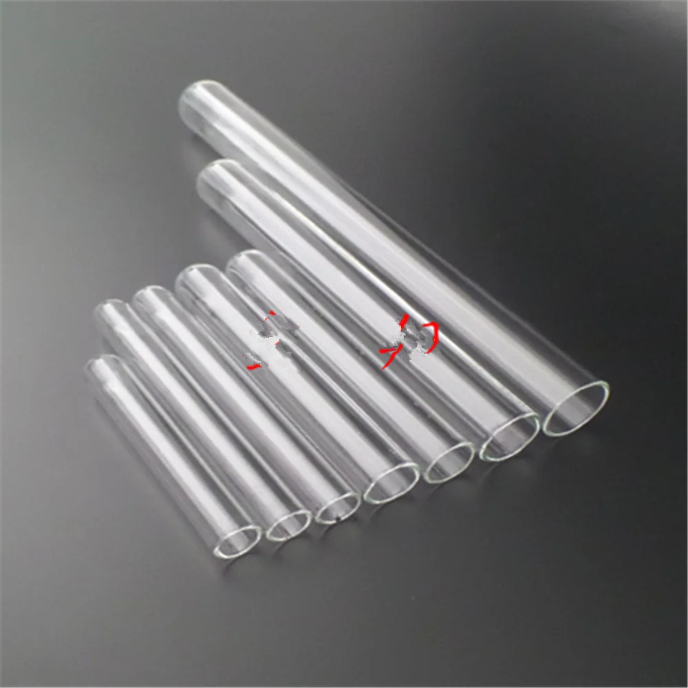 10pcs/lot Test Tubes Glass Rimmed Round Bottom Laboratory Science