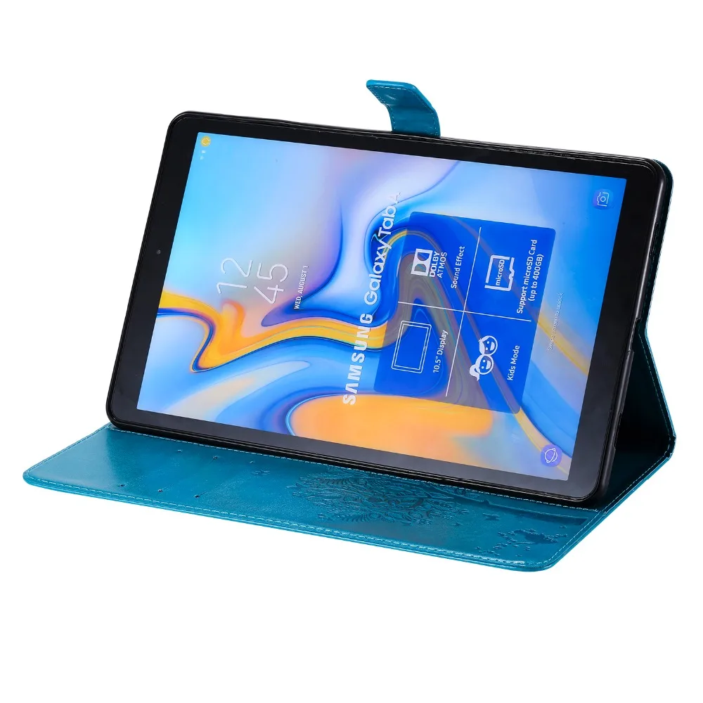 Чехол книжка для Samsung Galaxy Tab A 10 5 2018 SM T590 T595 высокое качество чехол отделения