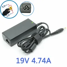 5.5mmx2.5mm Newest Replacement AC Adapter Power Supply Charger Cord for Toshiba 19V 4.74A 90W Laptop Notebook For ASUS Delta
