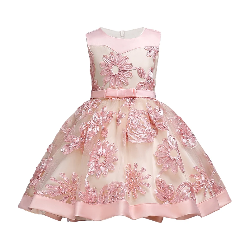 

Kids Flower Girl Wedding Dress 2018 Dress For Girls Party Dresses For Girls Princess Dress Children Clothing 3-4-6-8-9-10 Year